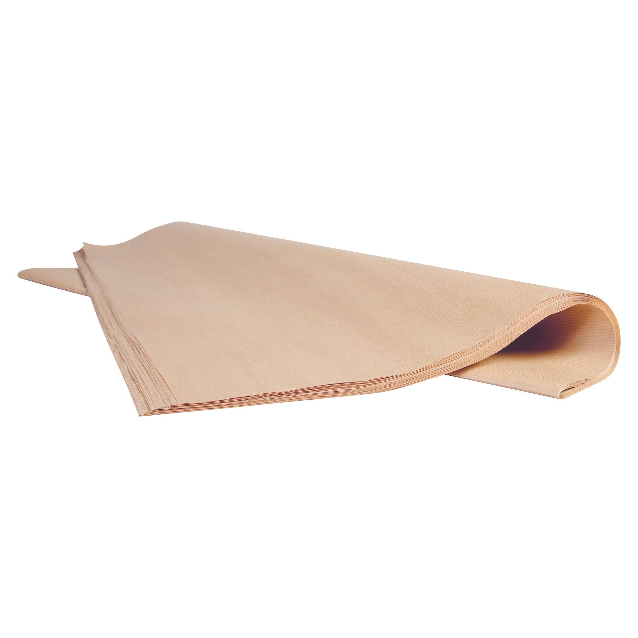 Clairefontaine Kraftpapier gerippt 60g, 25 Bogen 1x0,70m Kraft braun 895771C