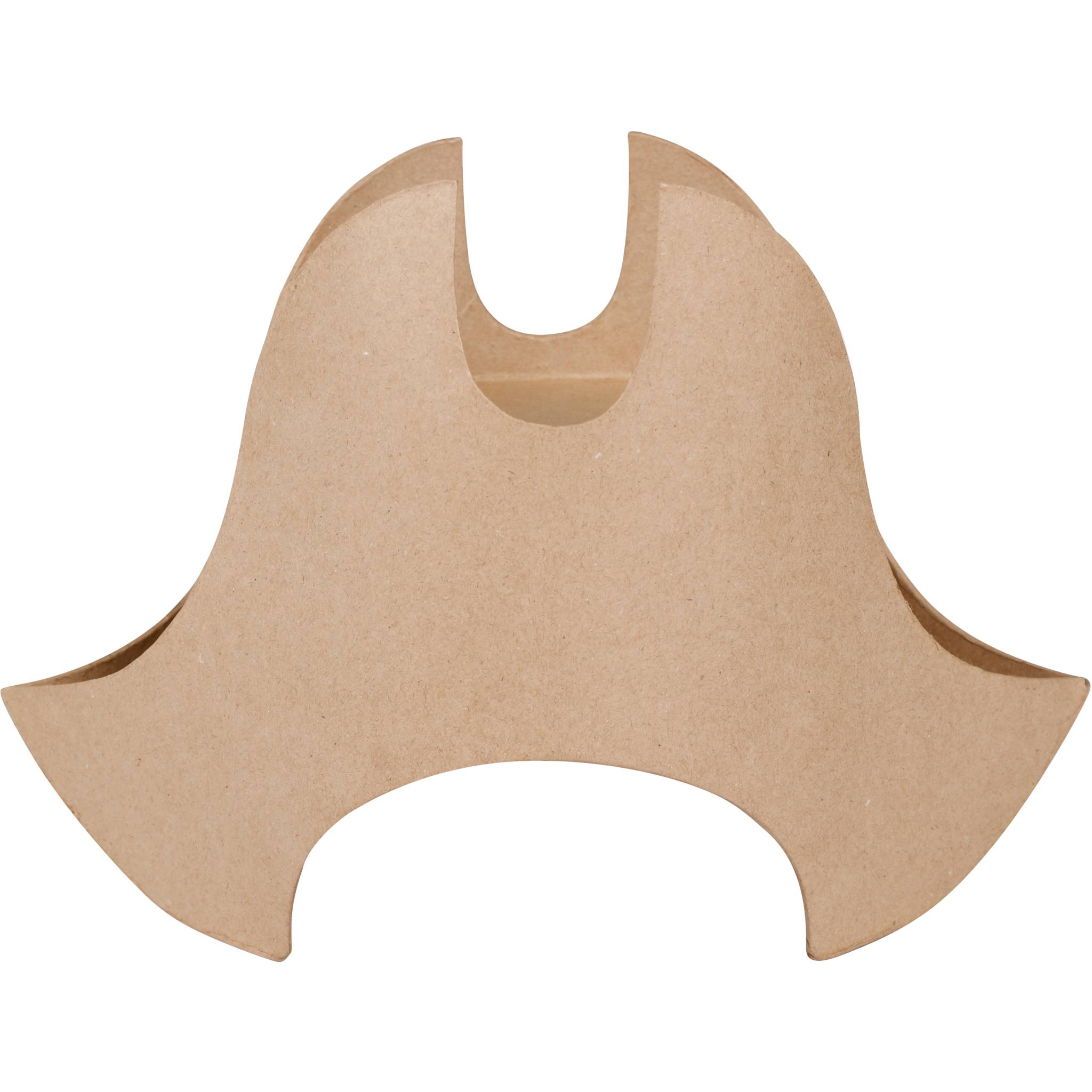 Décopatch Braunes Pappmaché, Piratenhut 23x12x22cm - Kartonbraun AC901C