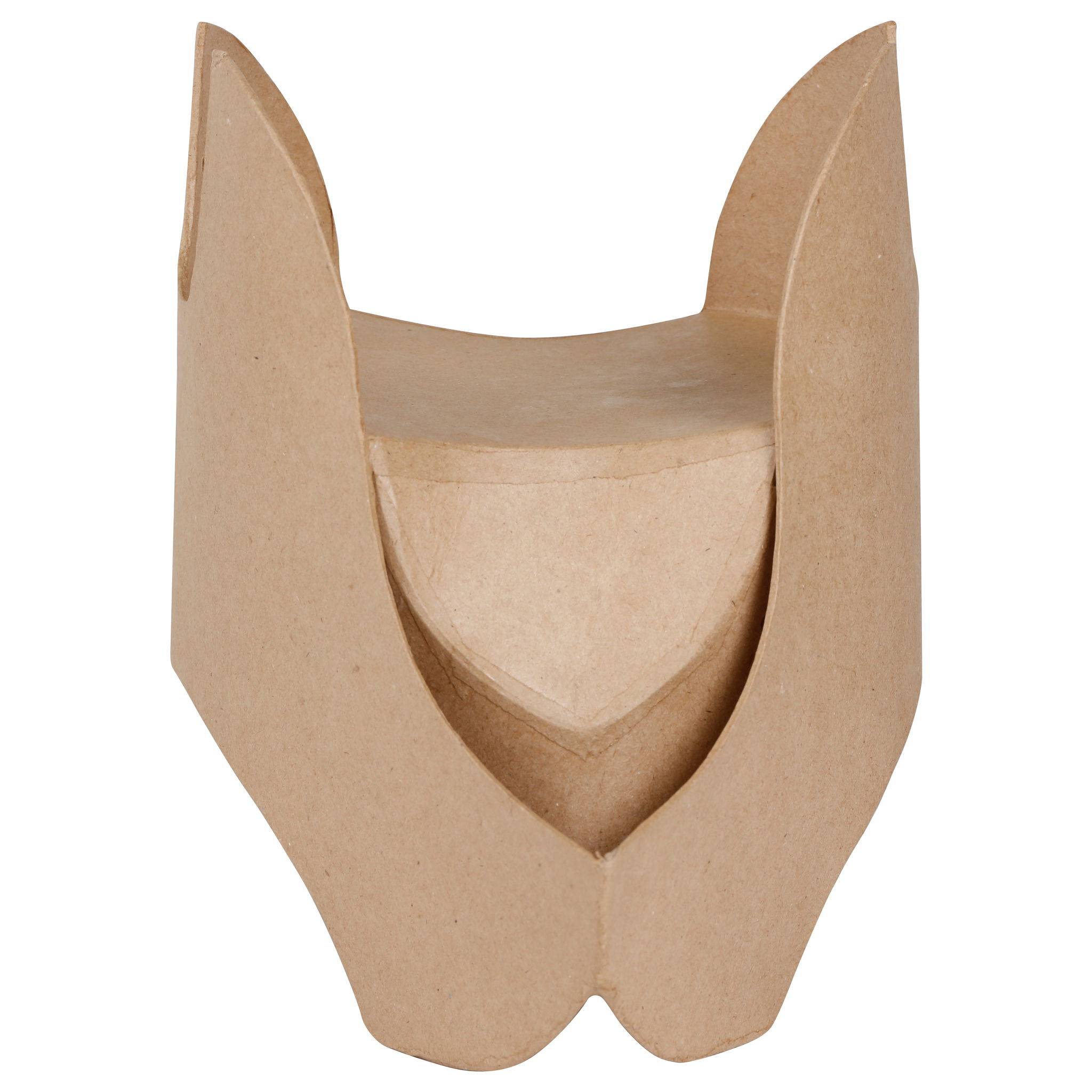 Décopatch Braunes Pappmaché, Piratenhut 23x12x22cm - Kartonbraun AC901C