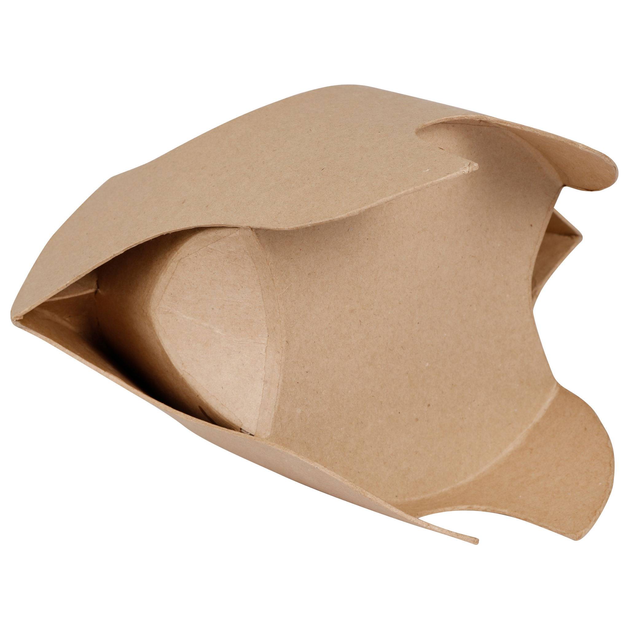 Décopatch Braunes Pappmaché, Piratenhut 23x12x22cm - Kartonbraun AC901C