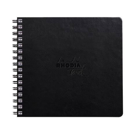 Rhodia Touch Book, Skizzenbuch 20 Bl extraweiß 250g, 15x15 cm Schwarz 116184C