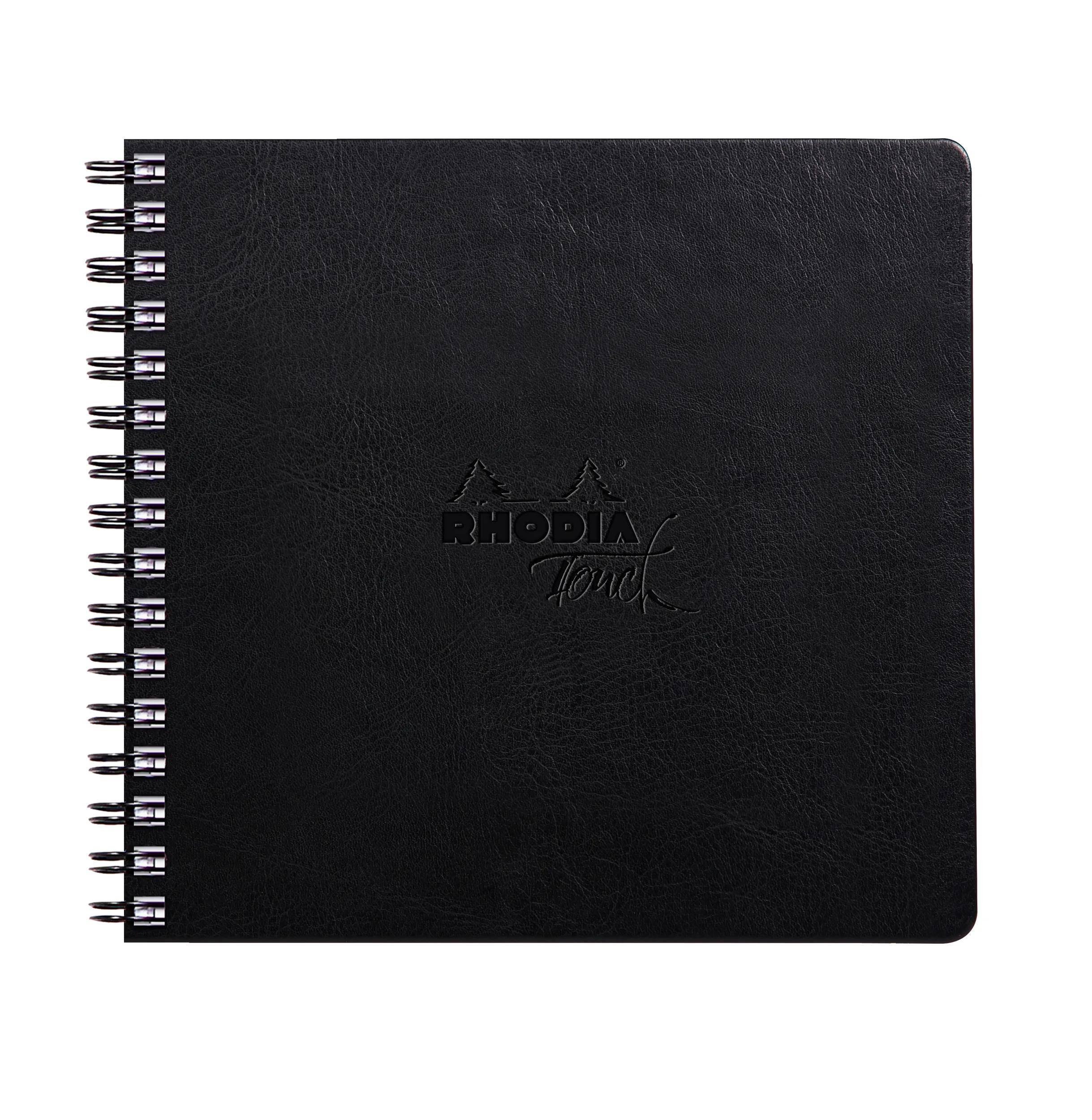 Rhodia Touch Book, Skizzenbuch 20 Bl extraweiß 250g, 15x15 cm Schwarz 116184C