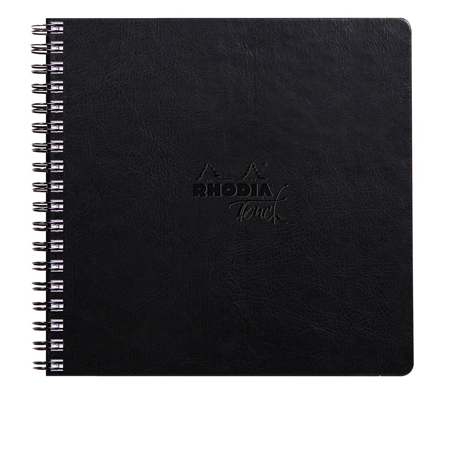 Rhodia Touch Book, Skizzenbuch 20 Bl extraweiß 250g, 21x21 cm Schwarz 116185C