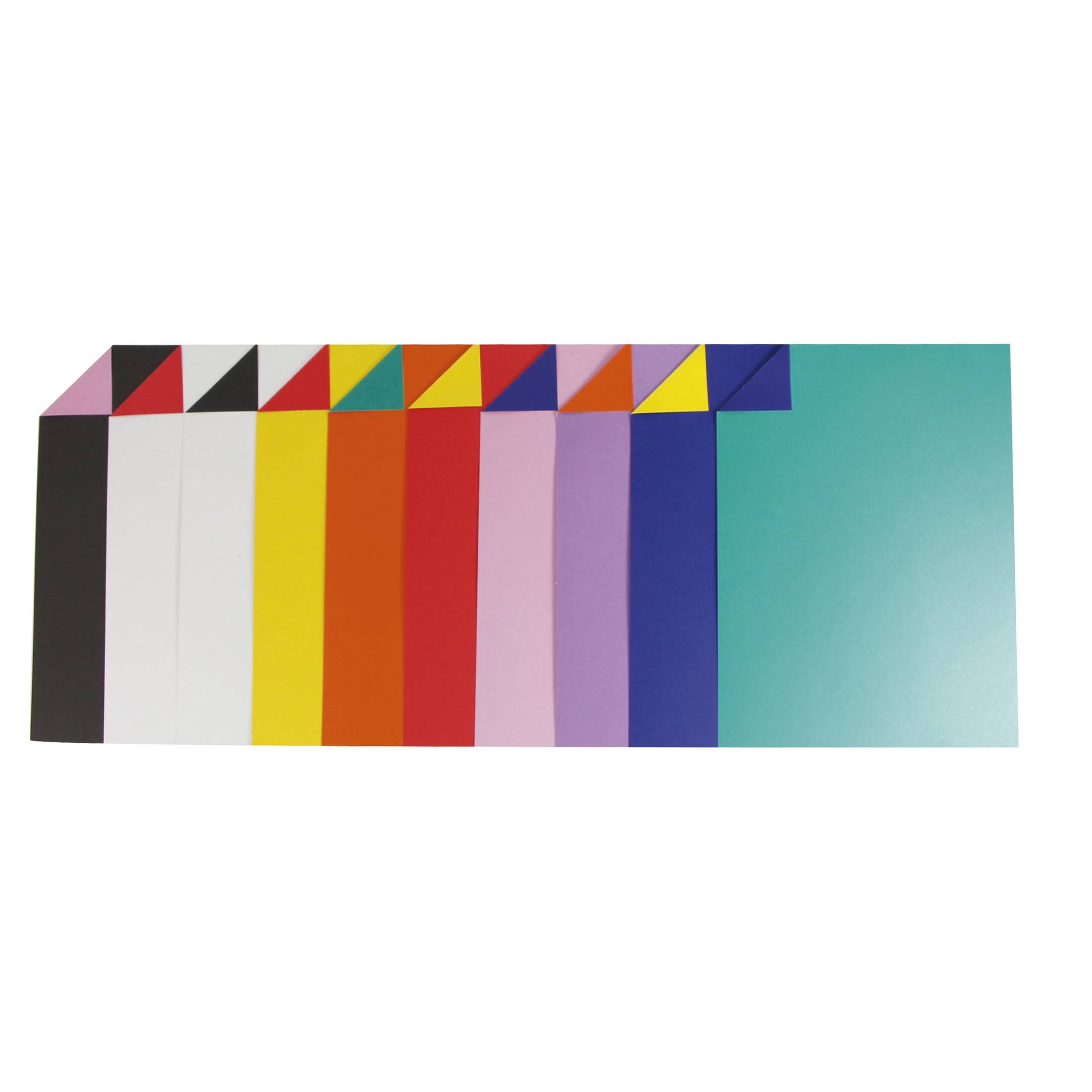 Clairefontaine Zweifarbiger Bastelkarton 100 Bogen 150g A4 Sortierung 457299C