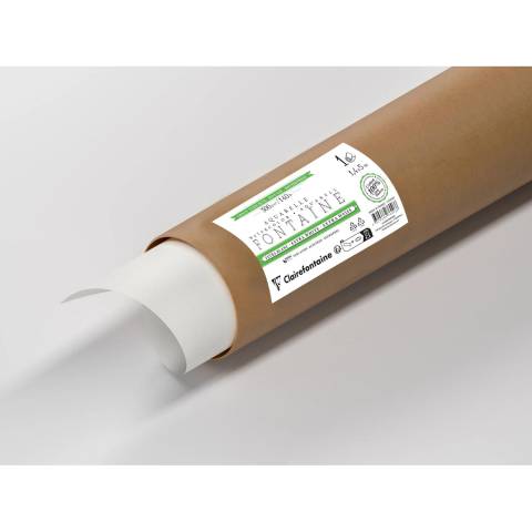 Clairefontaine Fontaine Extraweiß Torchon/rau, Rolle 1,4x5m 300g 976096C