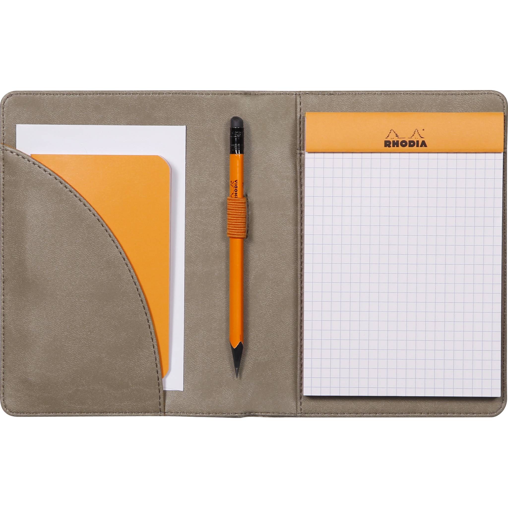 Rhodia Rhodiarama Mappe für Block oder Notizheft A6, N°13 13x17 cm Taupe 213002C