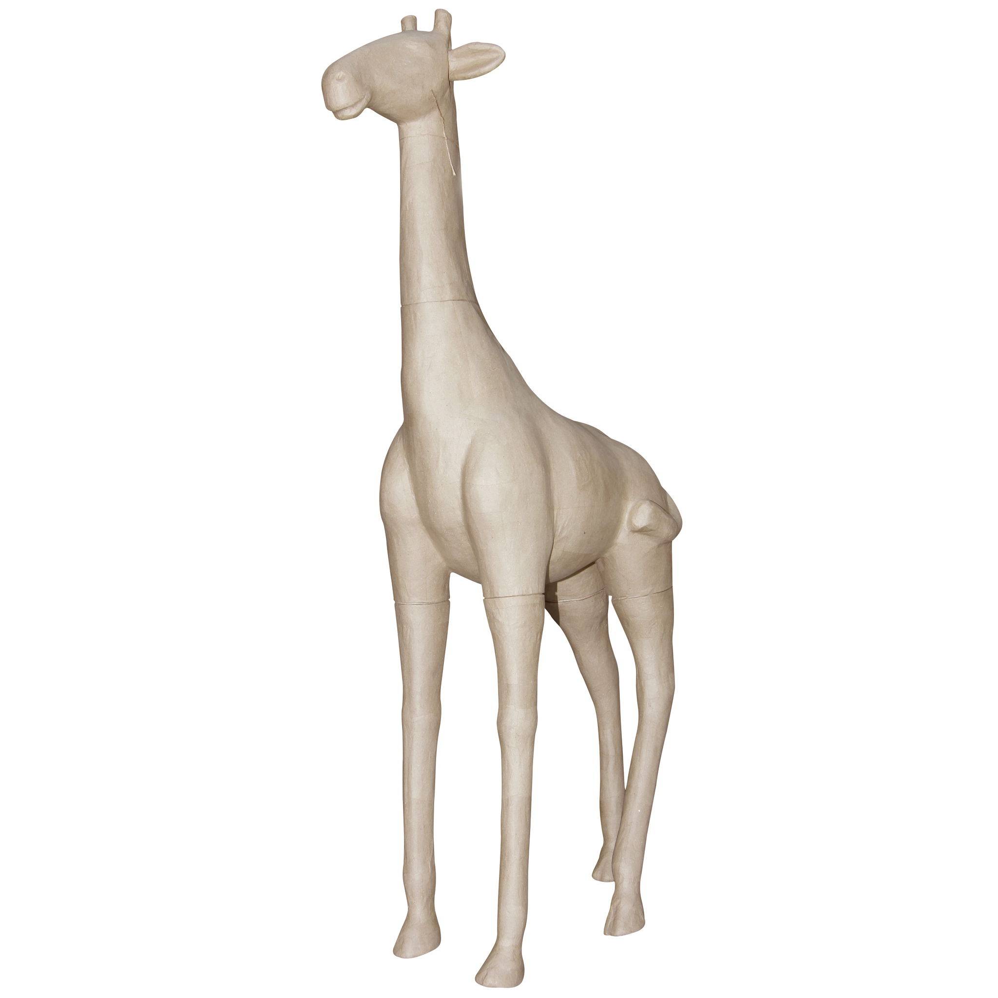 Décopatch Pappmaché, braun, Giraffe 160cm - Kartonbraun XLA01O