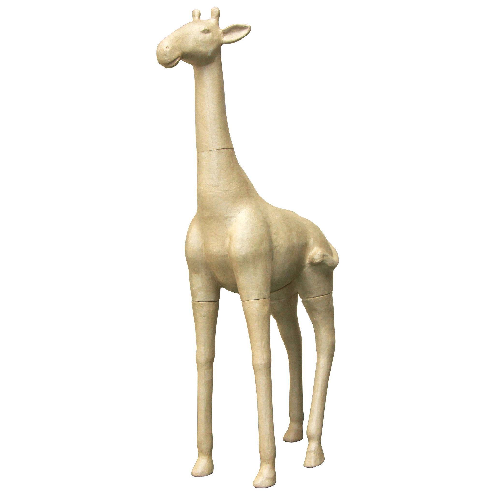 Décopatch Pappmaché, braun, Giraffe 160cm - Kartonbraun XLA01O