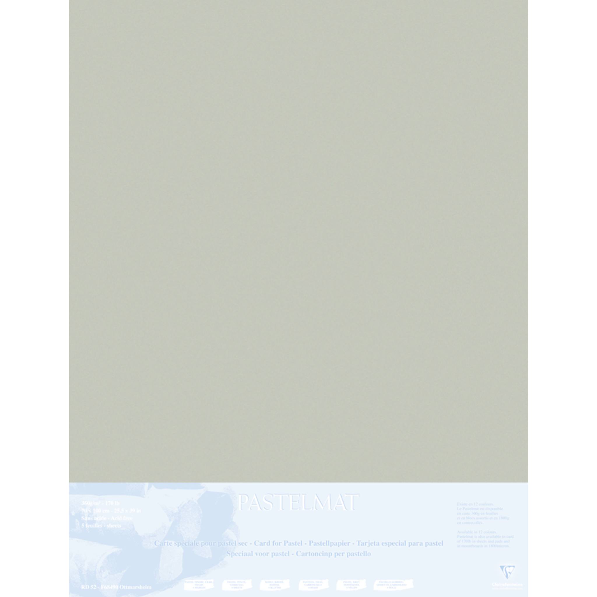 Clairefontaine Papier für Pastellmalerei, 5 Bogen 70x100cm Braun 396011C