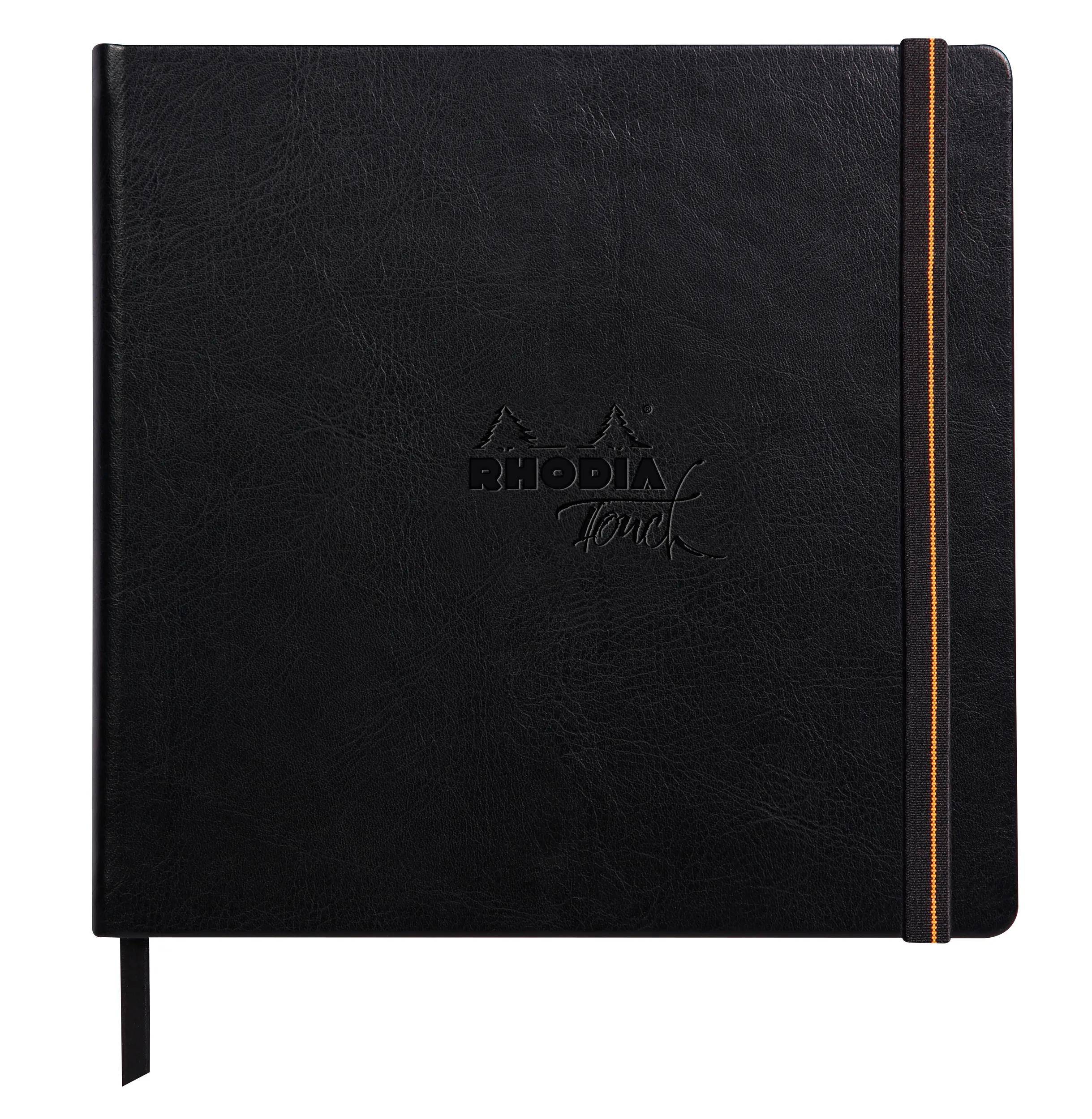 Rhodia Touch Book, Skizzenbuch 20 Bl extraweiß 250g, 15x15 cm Schwarz 116176C
