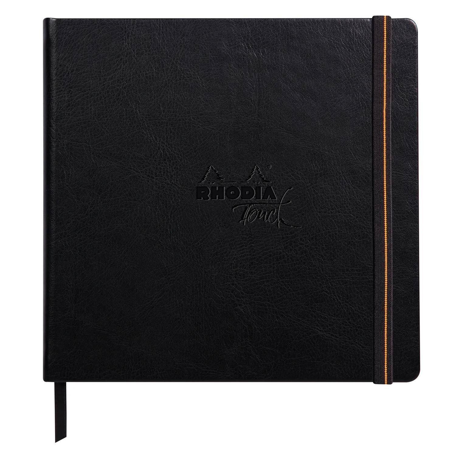 Rhodia Touch Book, Skizzenbuch 20 Bl extraweiß 250g, 15x15 cm Schwarz 116176C