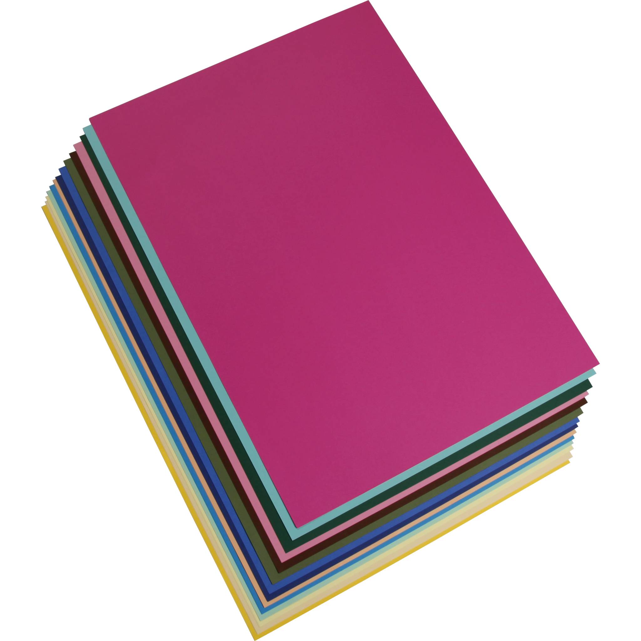 Clairefontaine Tonpapier 50x70cm 2x14 Bogen Lebendige Farben sortiert 97198C