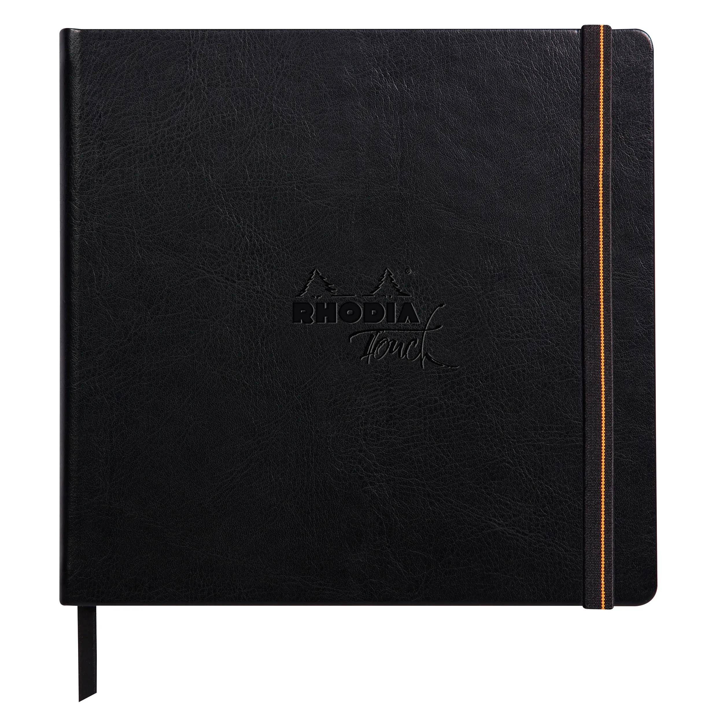 Rhodia Touch Book, Skizzenbuch 20 Bl extraweiß 250g, 21x21 cm Schwarz 116177C