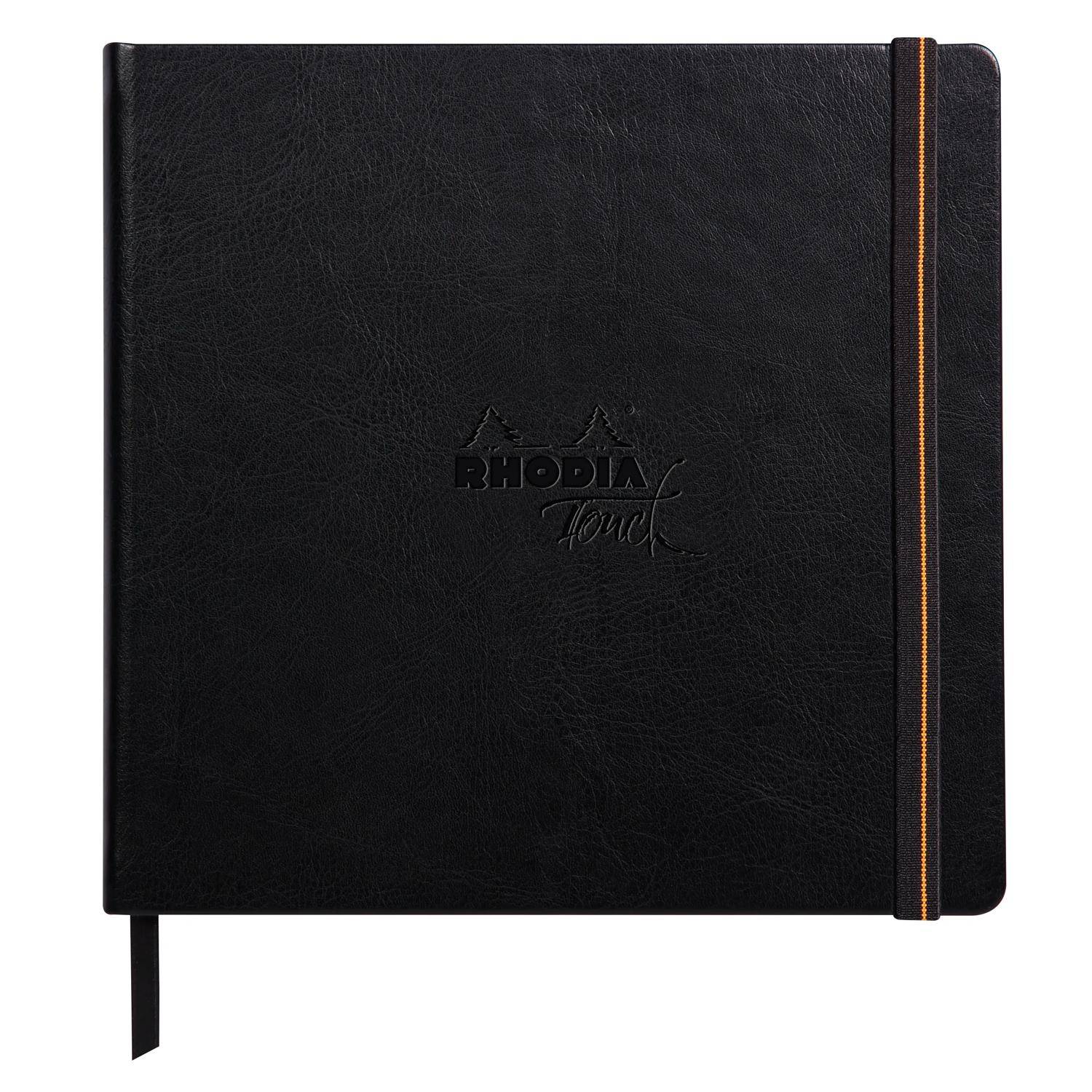 Rhodia Touch Book, Skizzenbuch 20 Bl extraweiß 250g, 21x21 cm Schwarz 116177C