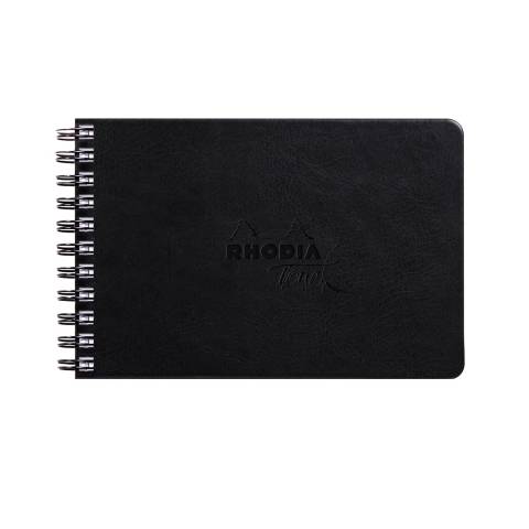 Rhodia Touch Book, Skizzenbuch 20 Bl extraweiß 250g, A6 Quer Schwarz 116178C