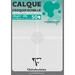 Clairefontaine Transparentpapier Maßstab, Block geleimt 50 Bl A4, 90/95g 97131C Clairefontaine Transparentpapier Maßstab, Block geleimt 50 Bl A4, 90/95g 97131C