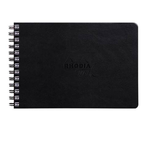 Rhodia Touch Book, Skizzenbuch 20 Bl extraweiß 250g, A5 Quer Schwarz 116179C