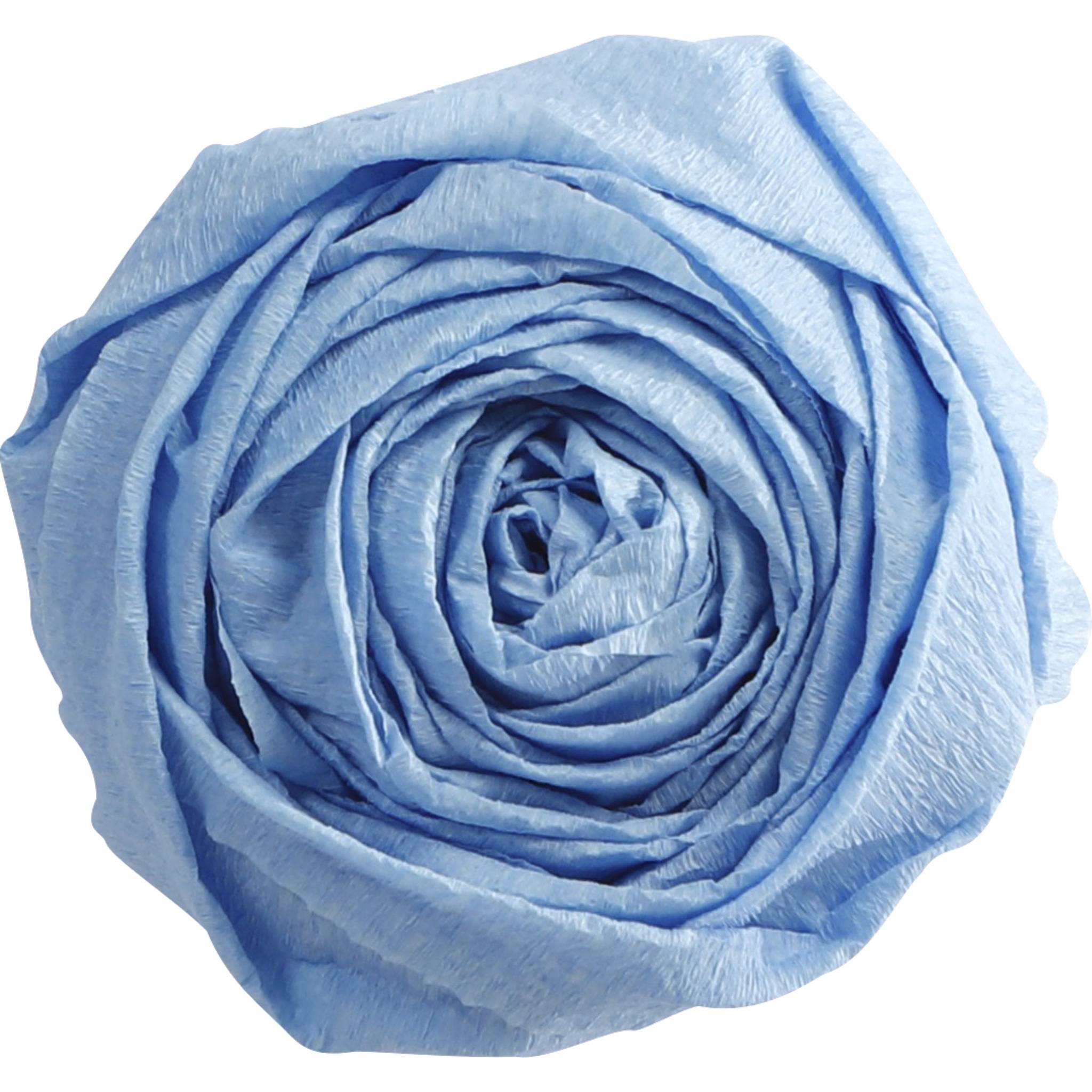 Clairefontaine Krepppapier Pack. 10 Bogen gefaltet 2mx0,50m Himmelblau 903027C