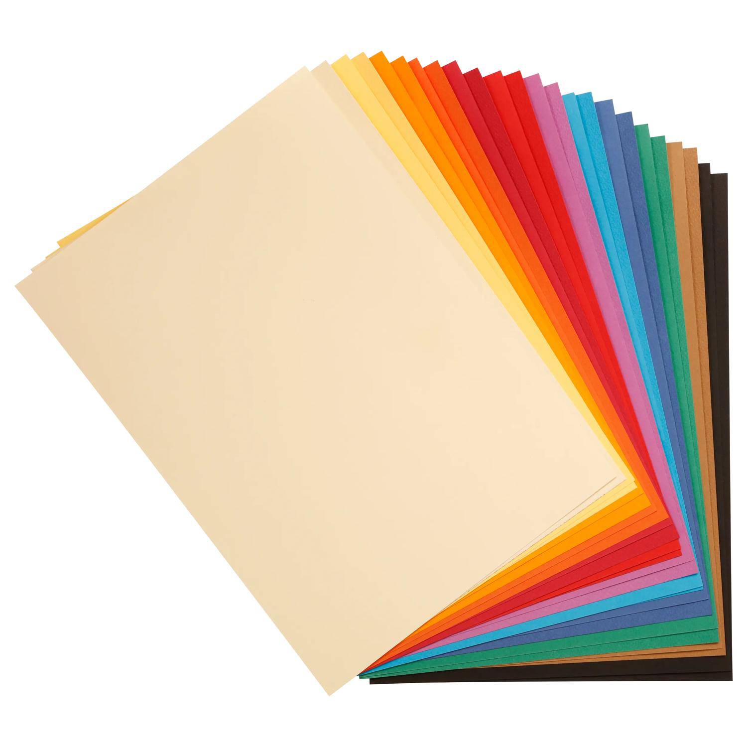 Clairefontaine Zeichenpapier 50x65cm 24 Blatt Lebendige Farben sortiert 960252C