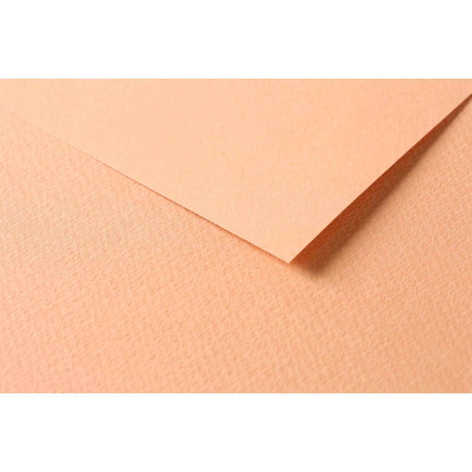 Clairefontaine Zeichenpapier Tulipe 50x65 cm, Packung mit 50 Blatt Lachs 960287C