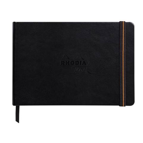 Rhodia Touch Book, Skizzenbuch 20 Bl extraweiß 250g, A5 Quer Schwarz 116171C