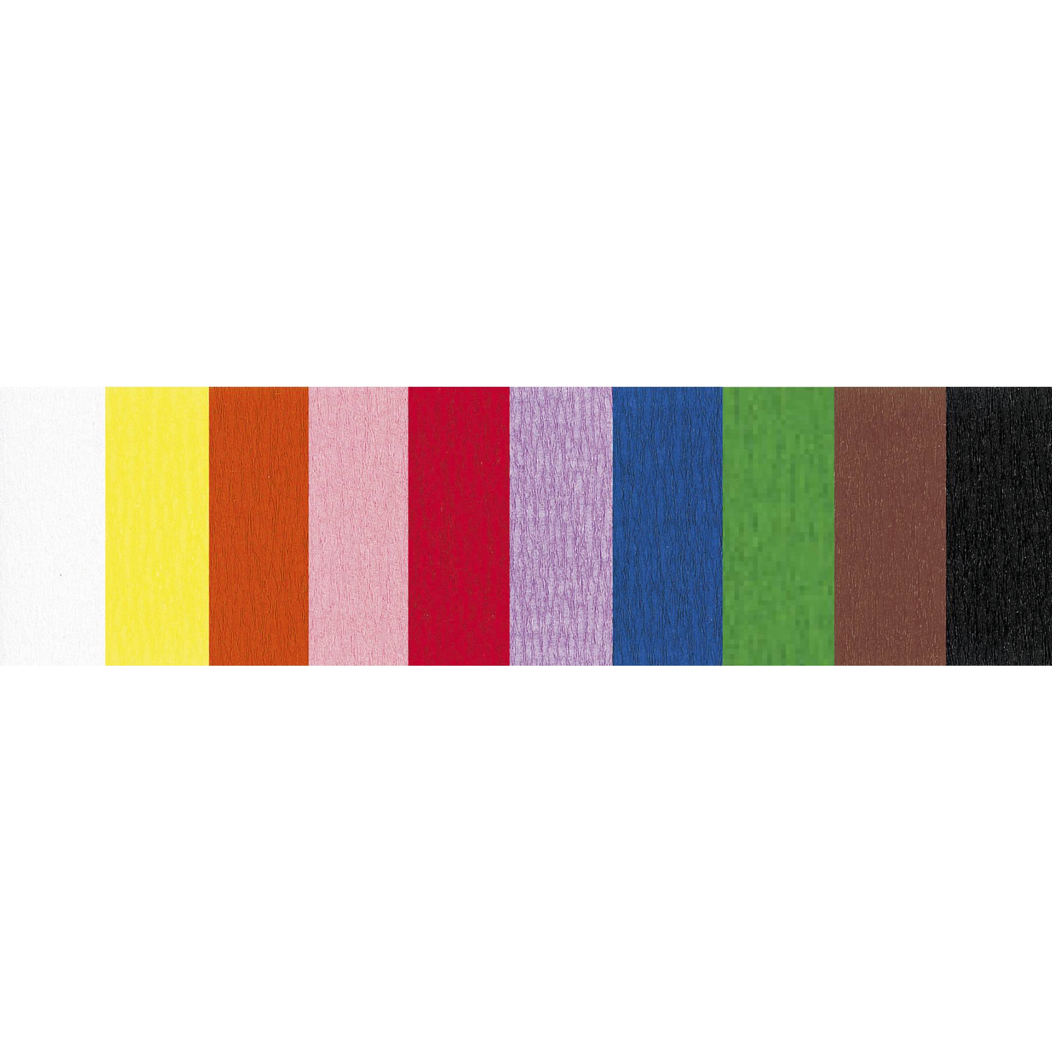 Clairefontaine Feuerfestes Krepppapier Pack. 10 Bogen 2,50x0,50m Sort. 914399C