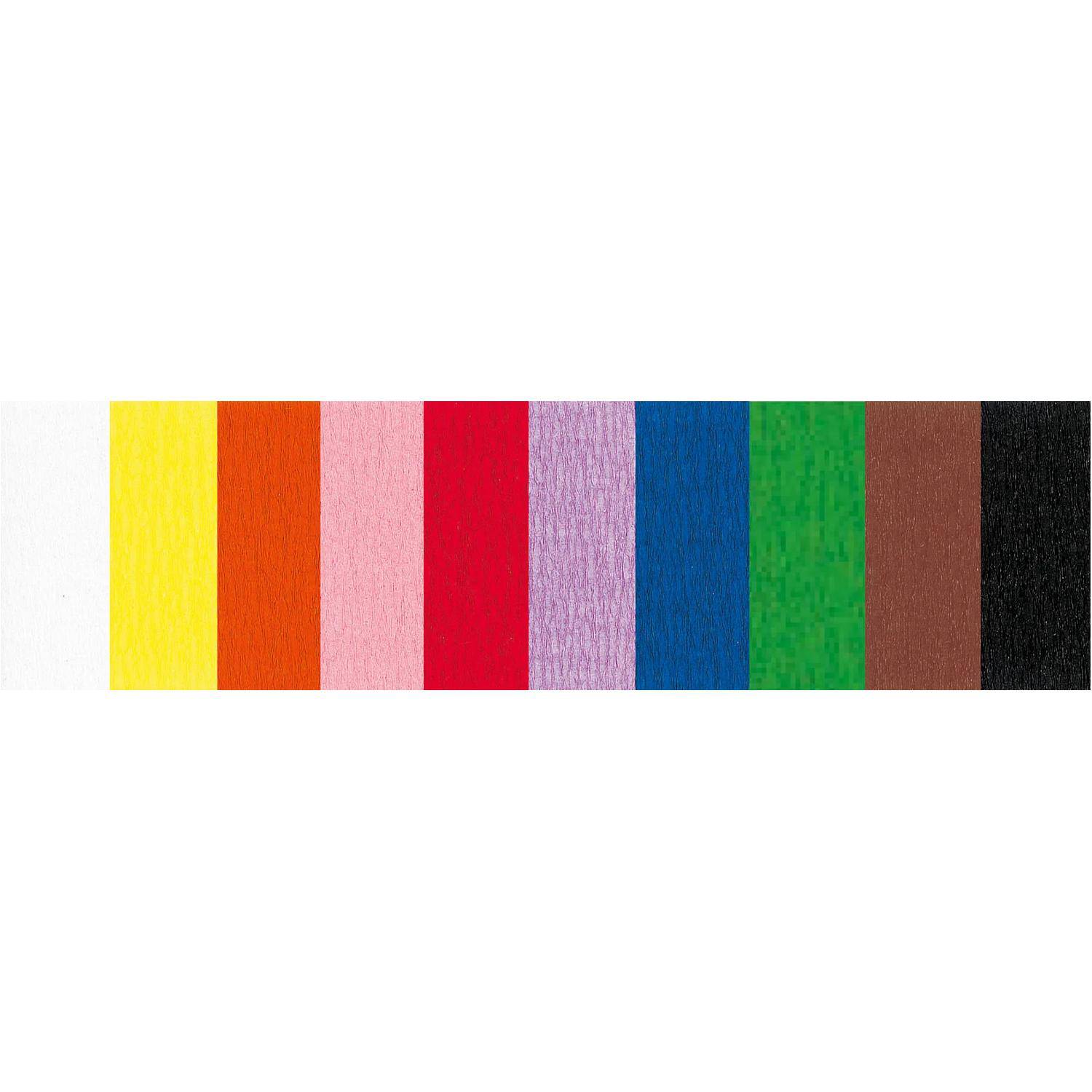 Clairefontaine Feuerfestes Krepppapier Pack. 10 Bogen 2,50x0,50m Sort. 914399C