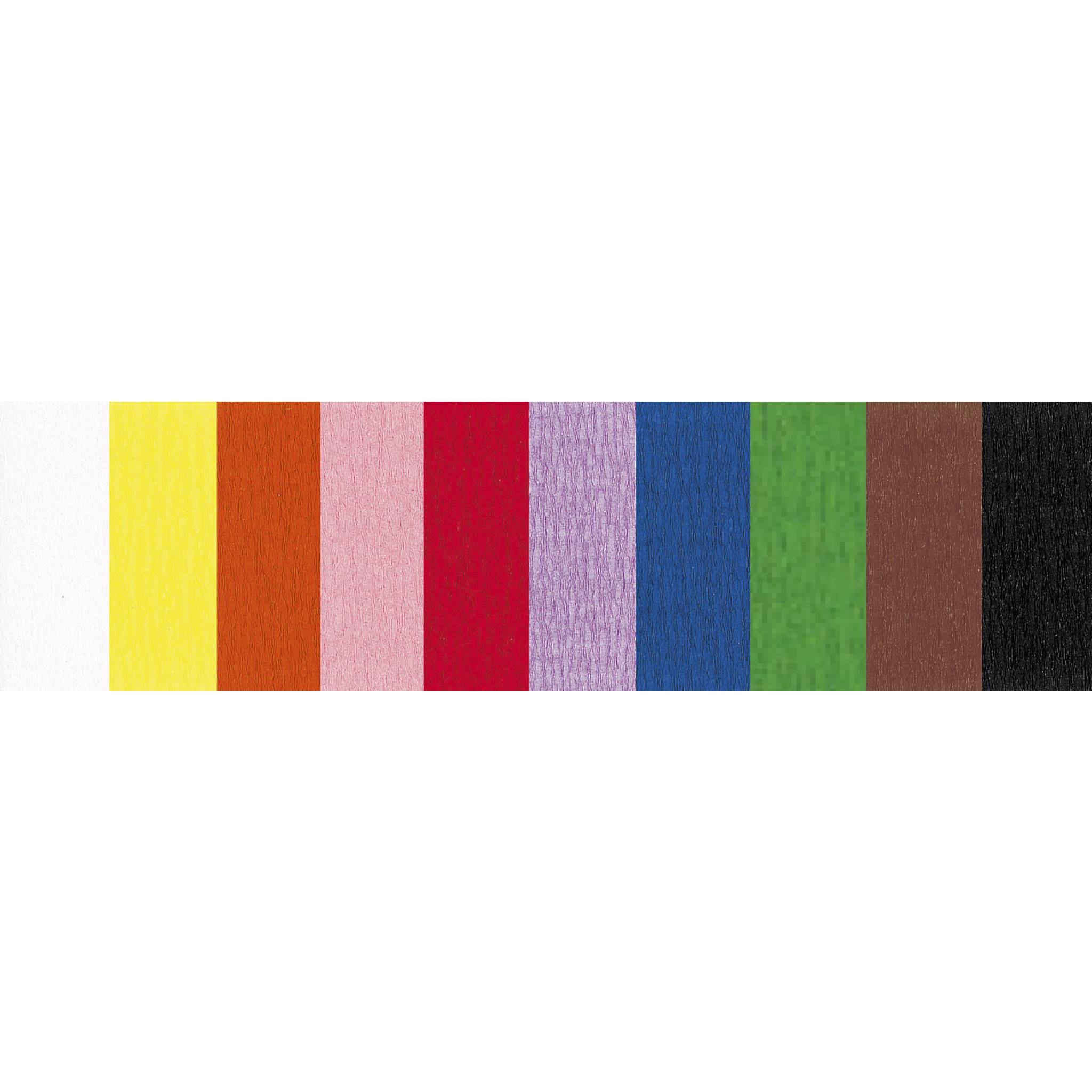 Clairefontaine Feuerfestes Krepppapier Pack. 10 Bogen 2,50x0,50m Sort. 914399C