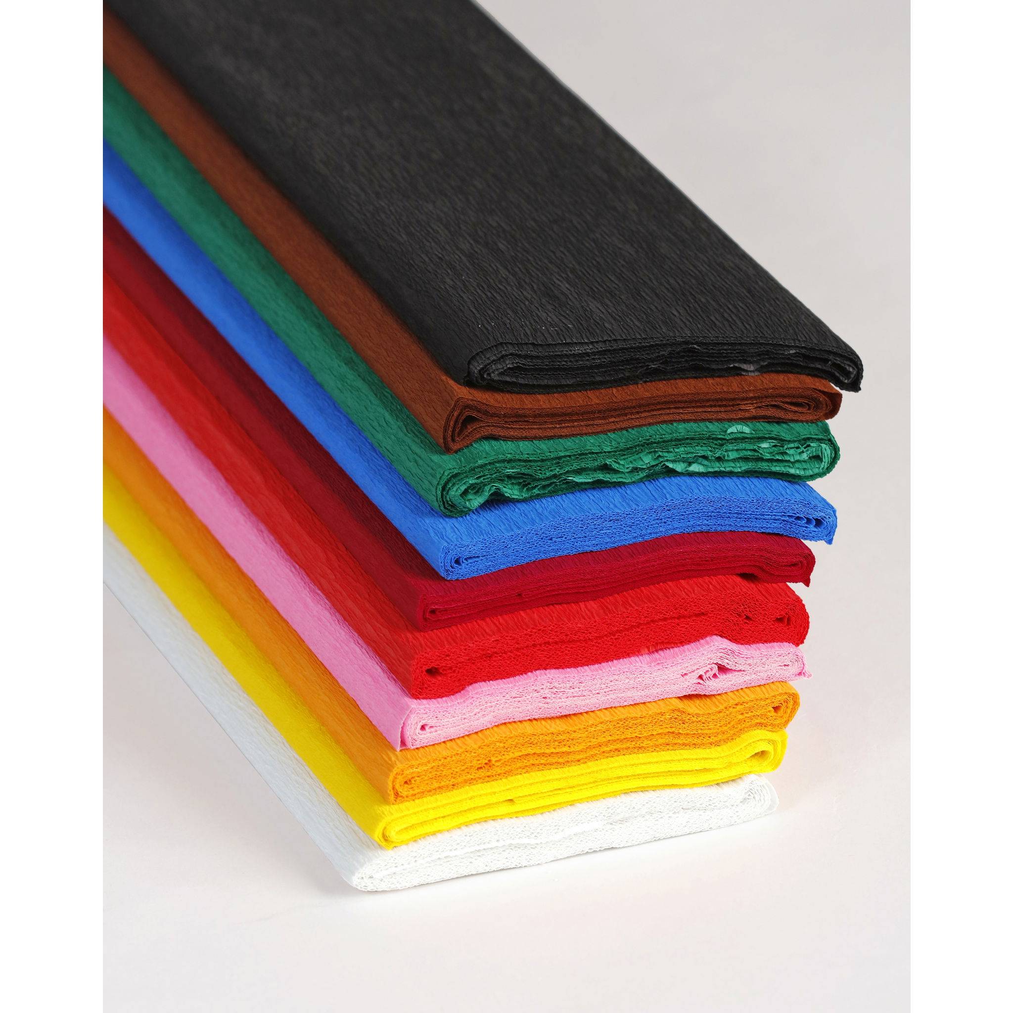 Clairefontaine Feuerfestes Krepppapier Pack. 10 Bogen 2,50x0,50m Sort. 914399C