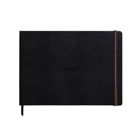 Rhodia Touch Book, Skizzenbuch 20 Bl extraweiß 250g, A4 Quer Schwarz 116172C