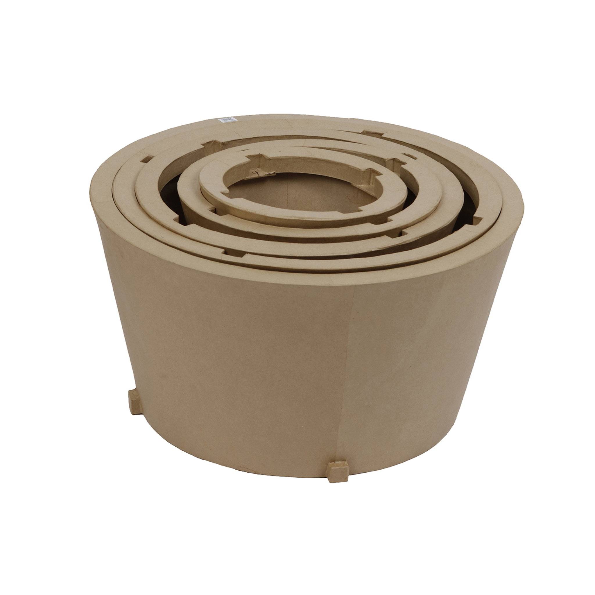 Décopatch Pappmaché braun Tannenbaum 195cm - Kartonbraun XLA40C