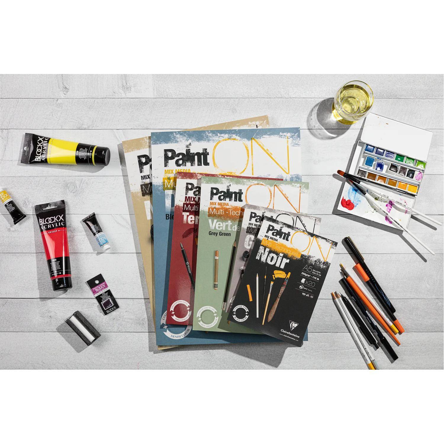 Clairefontaine PaintON Terracotta, Packung 10 Bogen 50x65cm, Mixed Media 976156C