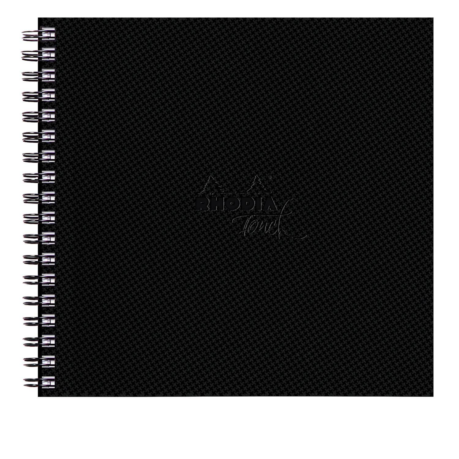 Rhodia Touch, Watercolor Book, 100% Hadern 300g, 20 Bl, 21x21 cm Schwarz 116169C