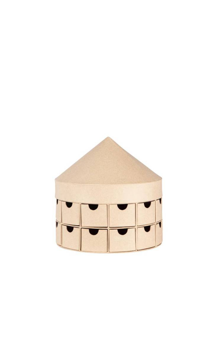 Décopatch Pappmaché, Adventskalender, 25x25x25 cm Kartonbraun HD088C