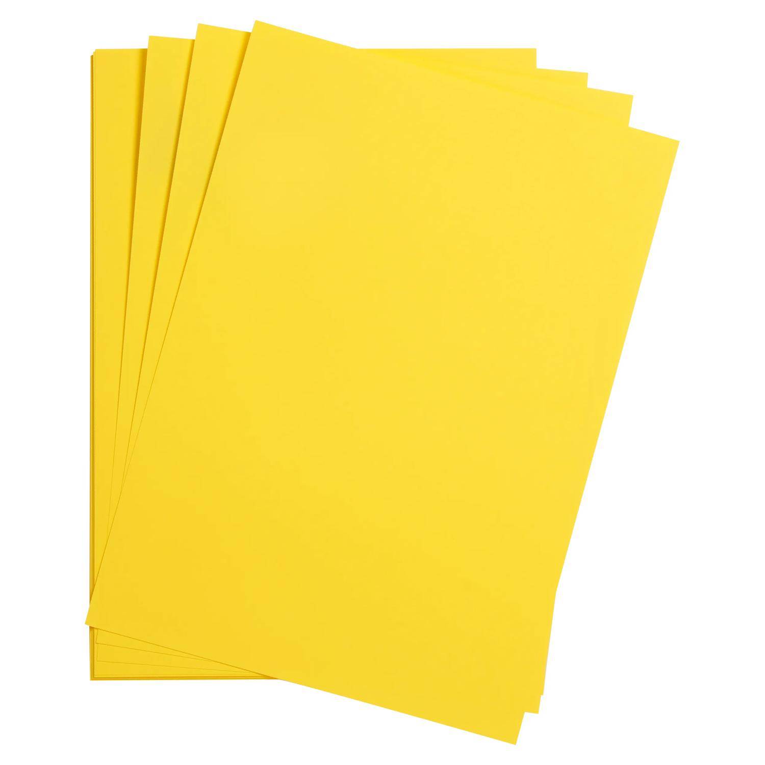 Clairefontaine Maya Fotokarton A2 270g 25 Bogen - Zitronengelb| 48154C