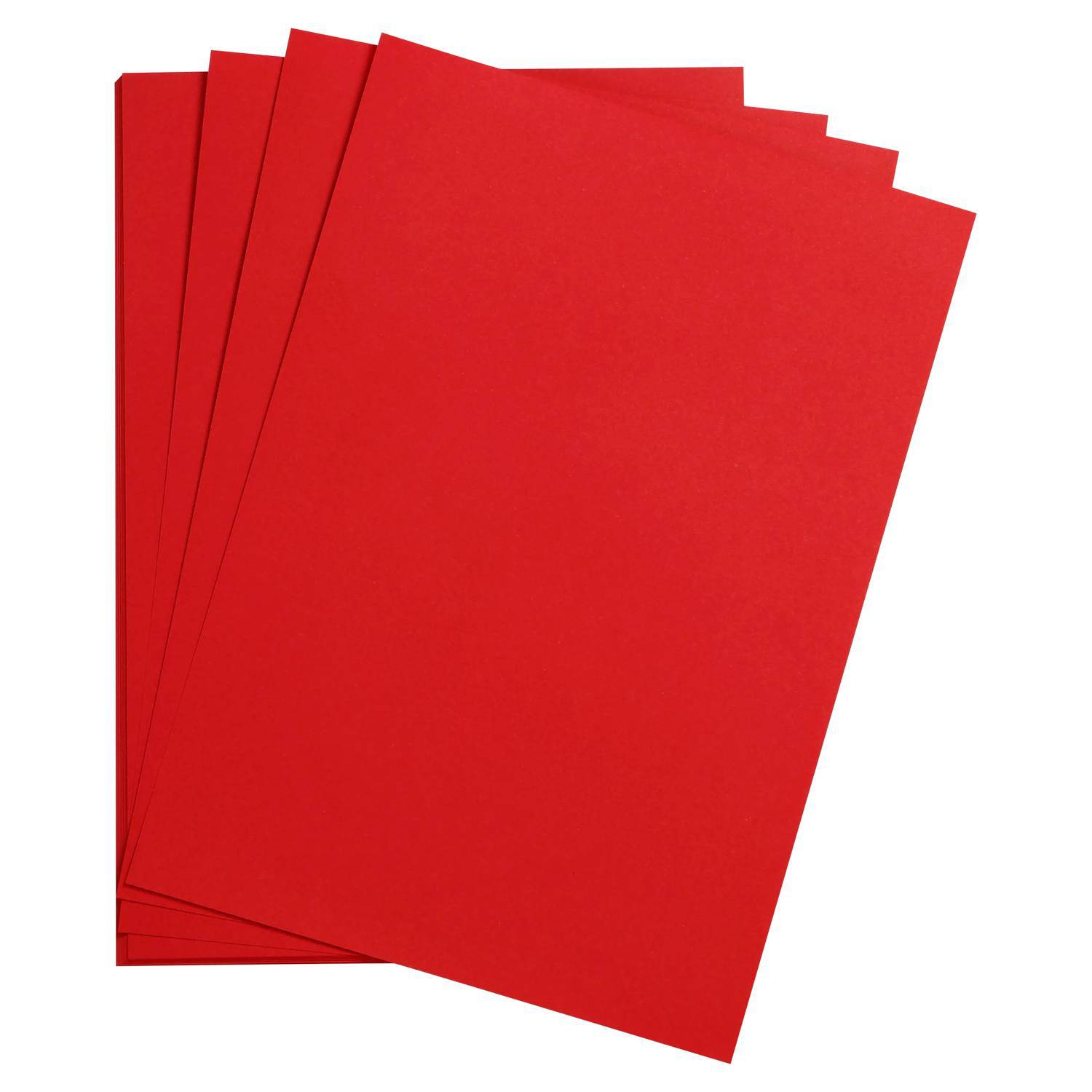 Clairefontaine Maya Tonpapier 50x70cm 120g 250 Bogen - Mohnrot| 397102C