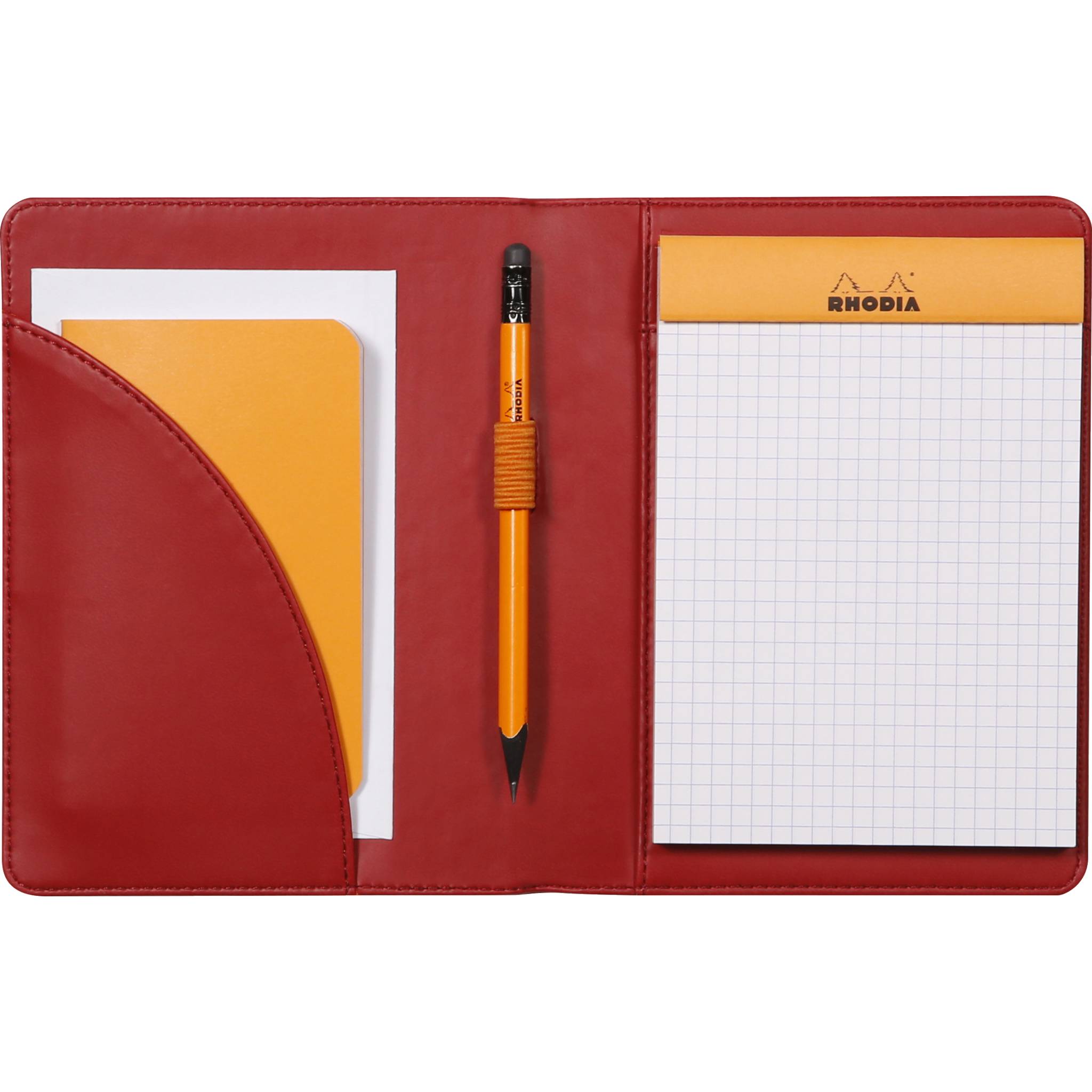 Rhodia Rhodiarama Mappe Block oder Notizheft A6, N°13 13x17 cm Mohnrot 213007C