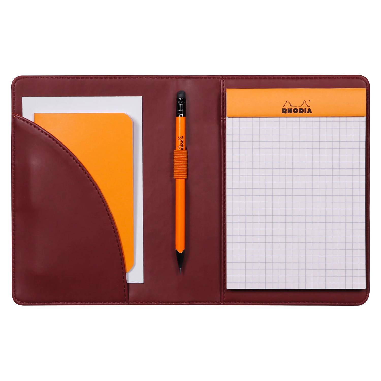 Rhodia Rhodiarama Mappe Block oder Notizheft A6, N°13 13x17 cm Weinrot 213008C