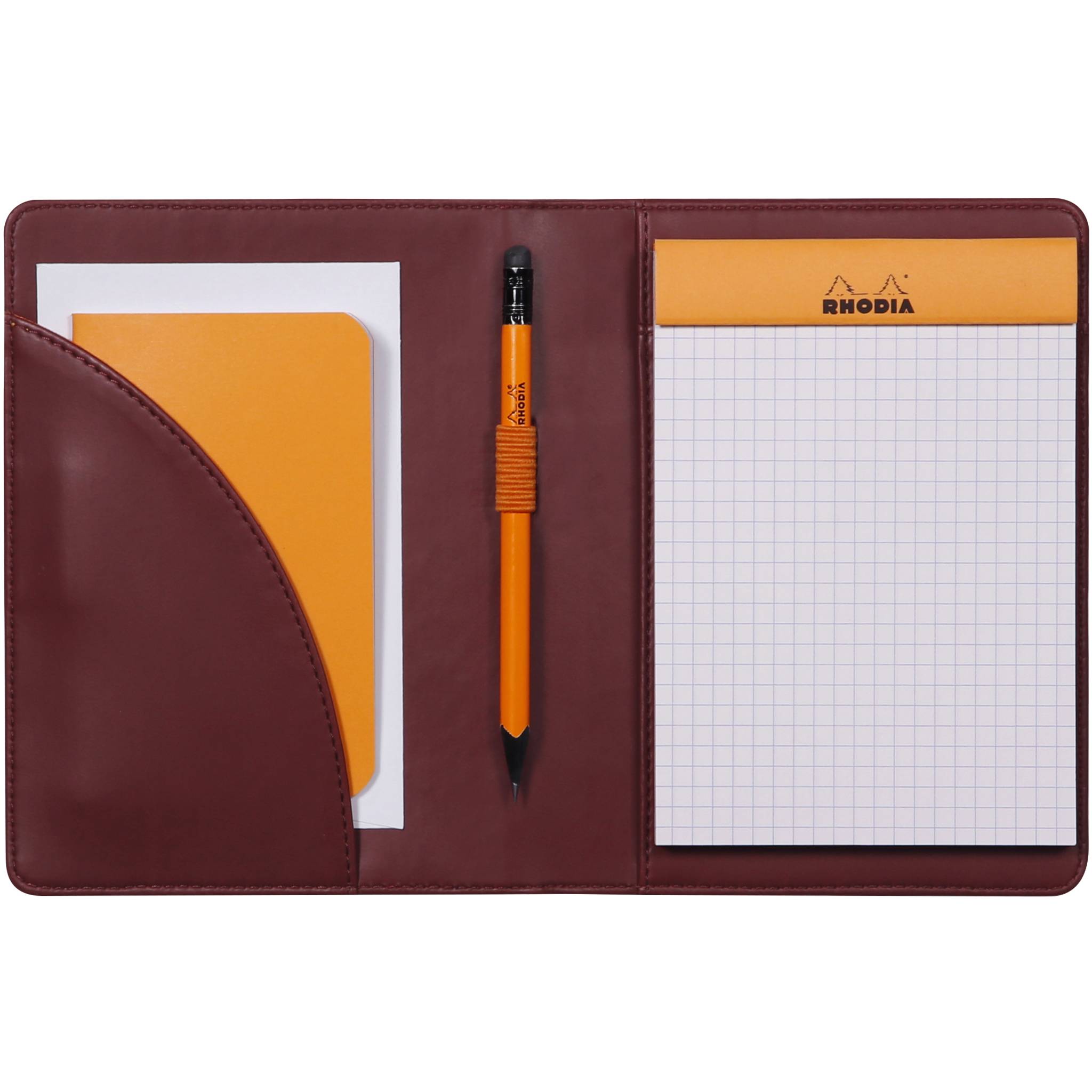 Rhodia Rhodiarama Mappe Block oder Notizheft A6, N°13 13x17 cm Weinrot 213008C