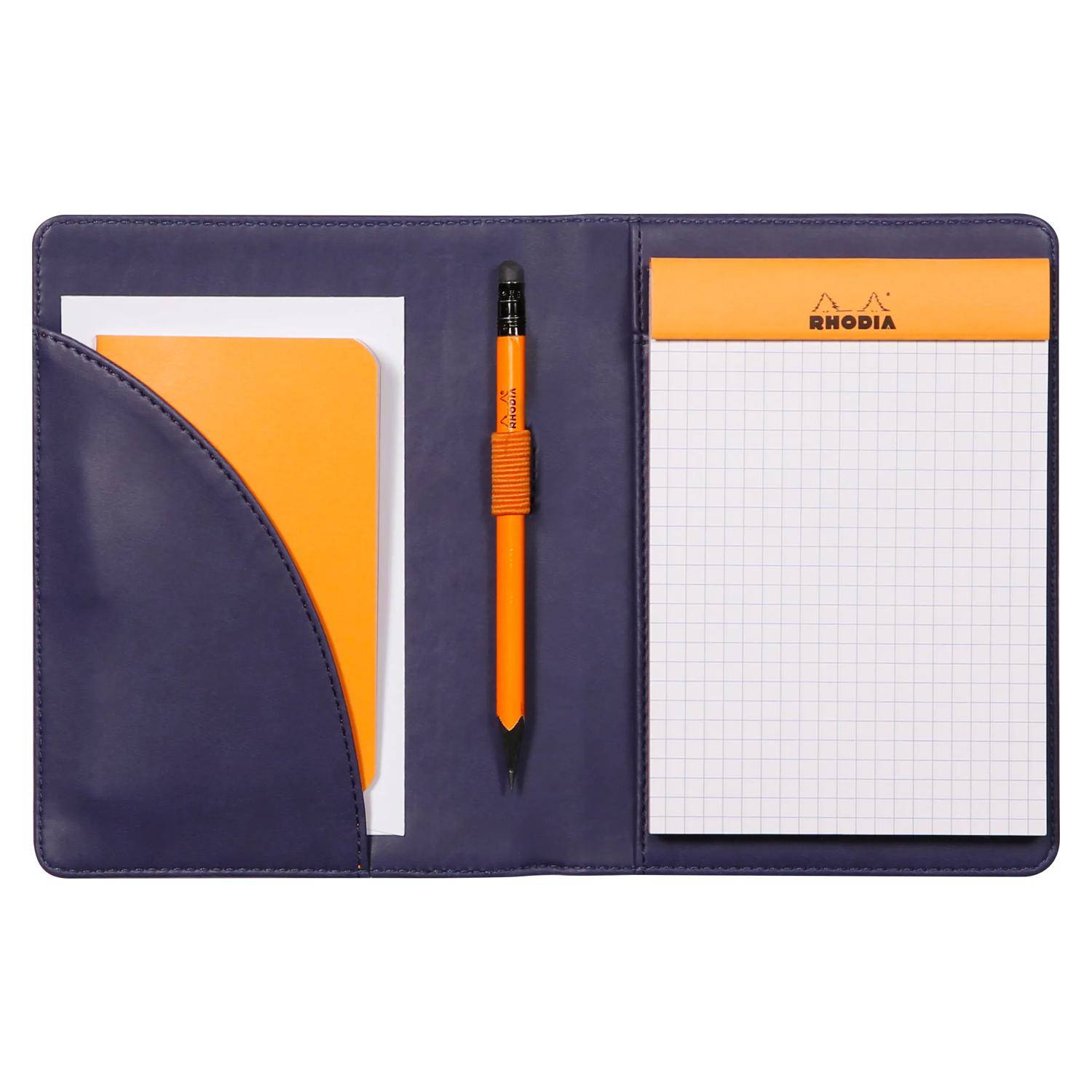 Rhodia Mappe für Block oder Notizheft A6, N°13 13x17 cm Mitternachtsblau 213005C