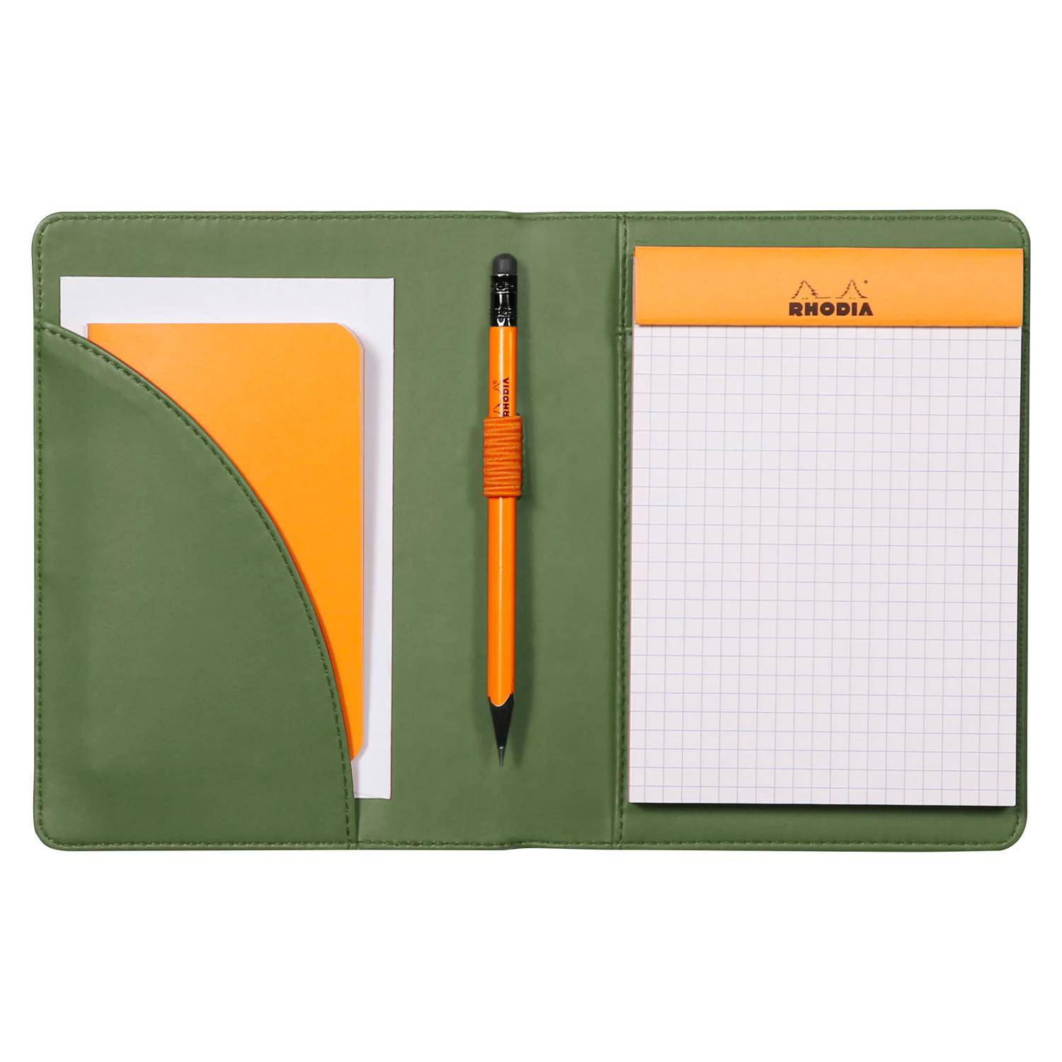 Rhodia Mappe für Block oder Notizheft A6, N°13 13x17 cm Salbeigrün 213003C
