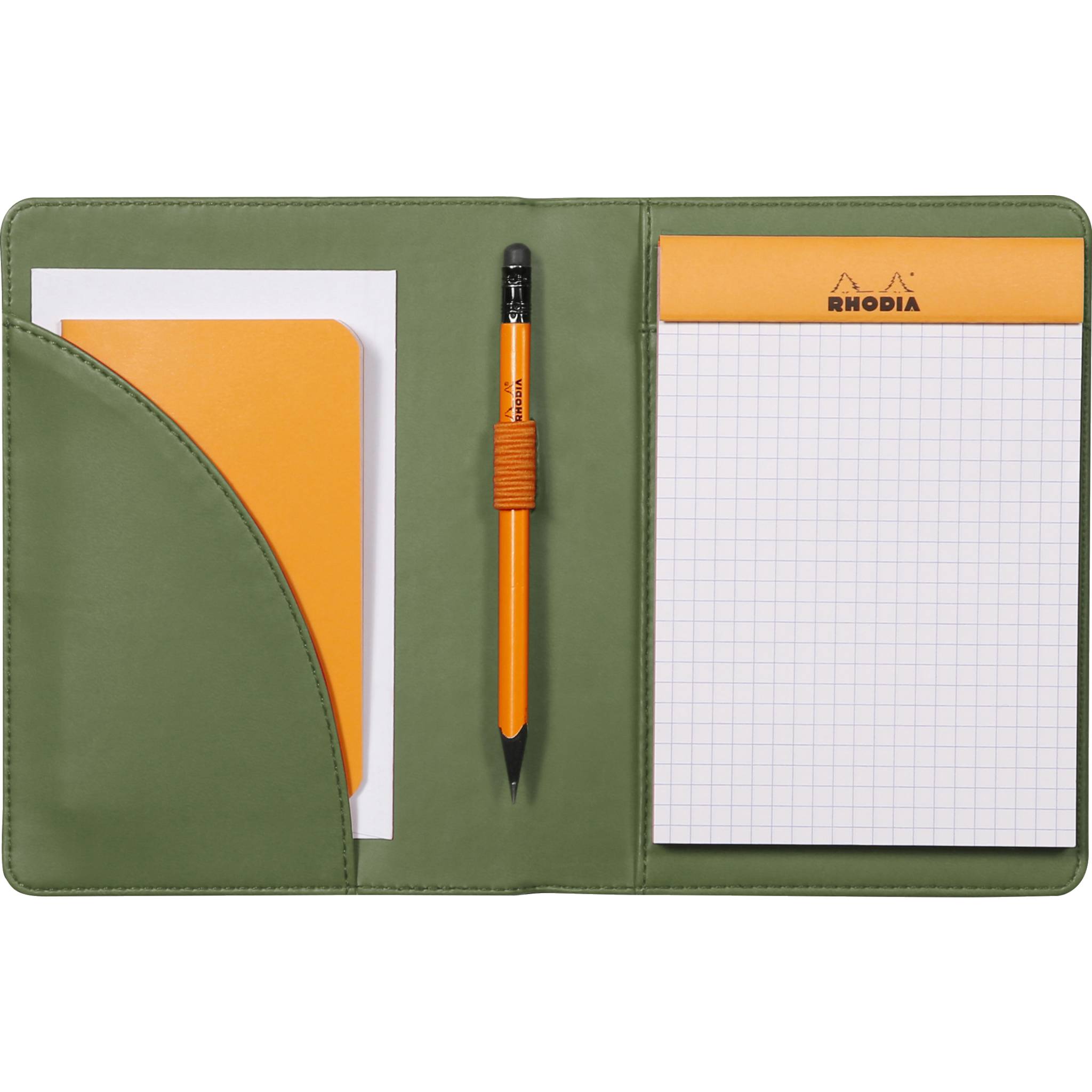 Rhodia Mappe für Block oder Notizheft A6, N°13 13x17 cm Salbeigrün 213003C