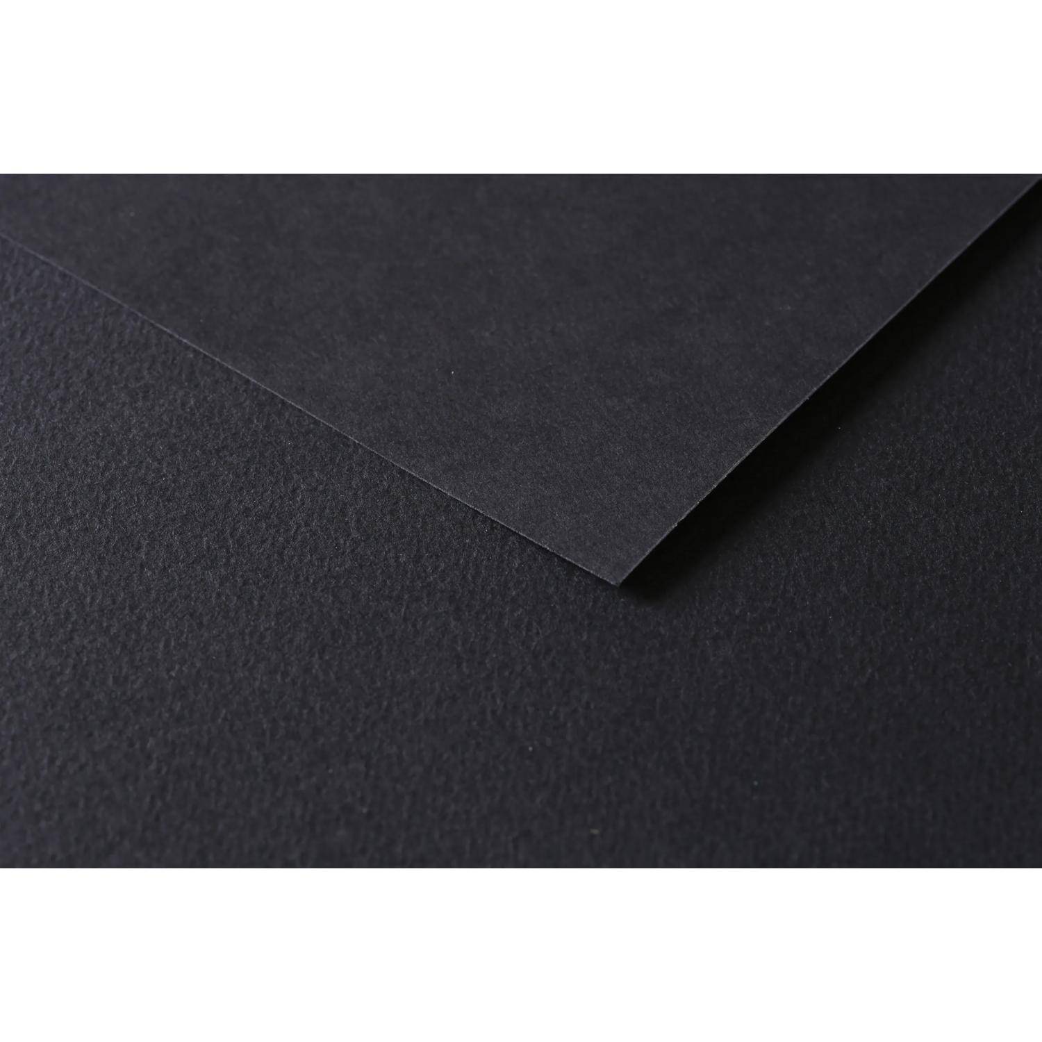 Clairefontaine Zeichenpapier Tulipe A3 160g, Packung mit 50 Bl Schwarz 960570C