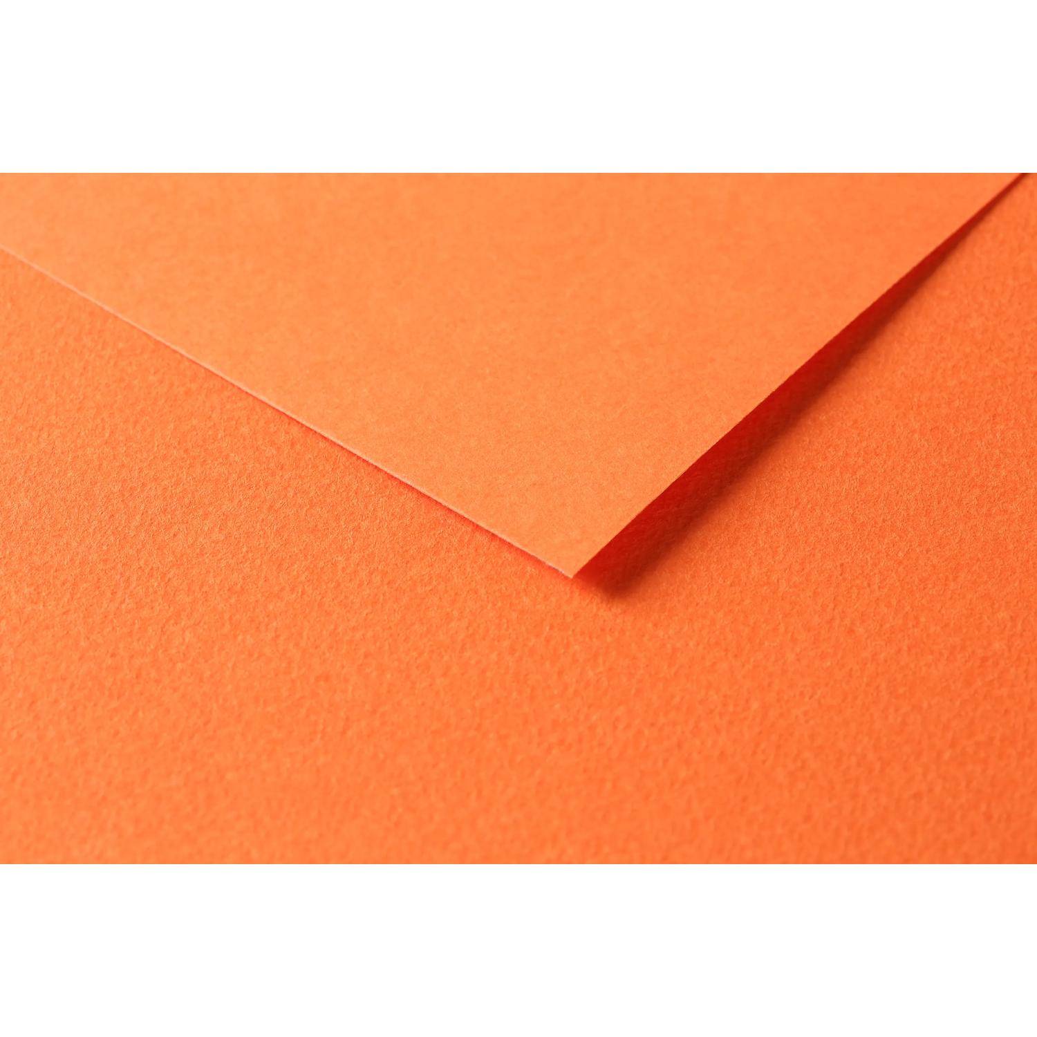 Clairefontaine Zeichenpapier Tulipe A3 160g, Packung mit 50 Blatt Orange 960572C
