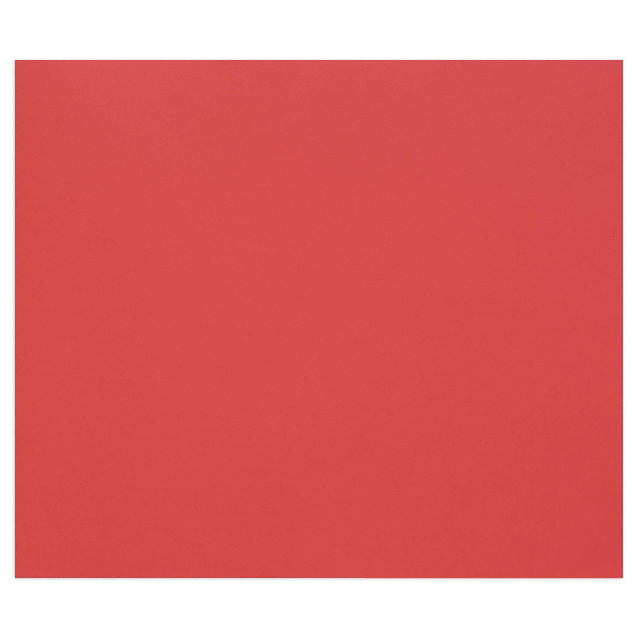 Clairefontaine Zeichenpapier Tulipe 50x65 cm, Packung mit 50 Bl Mohnrot| 960274C