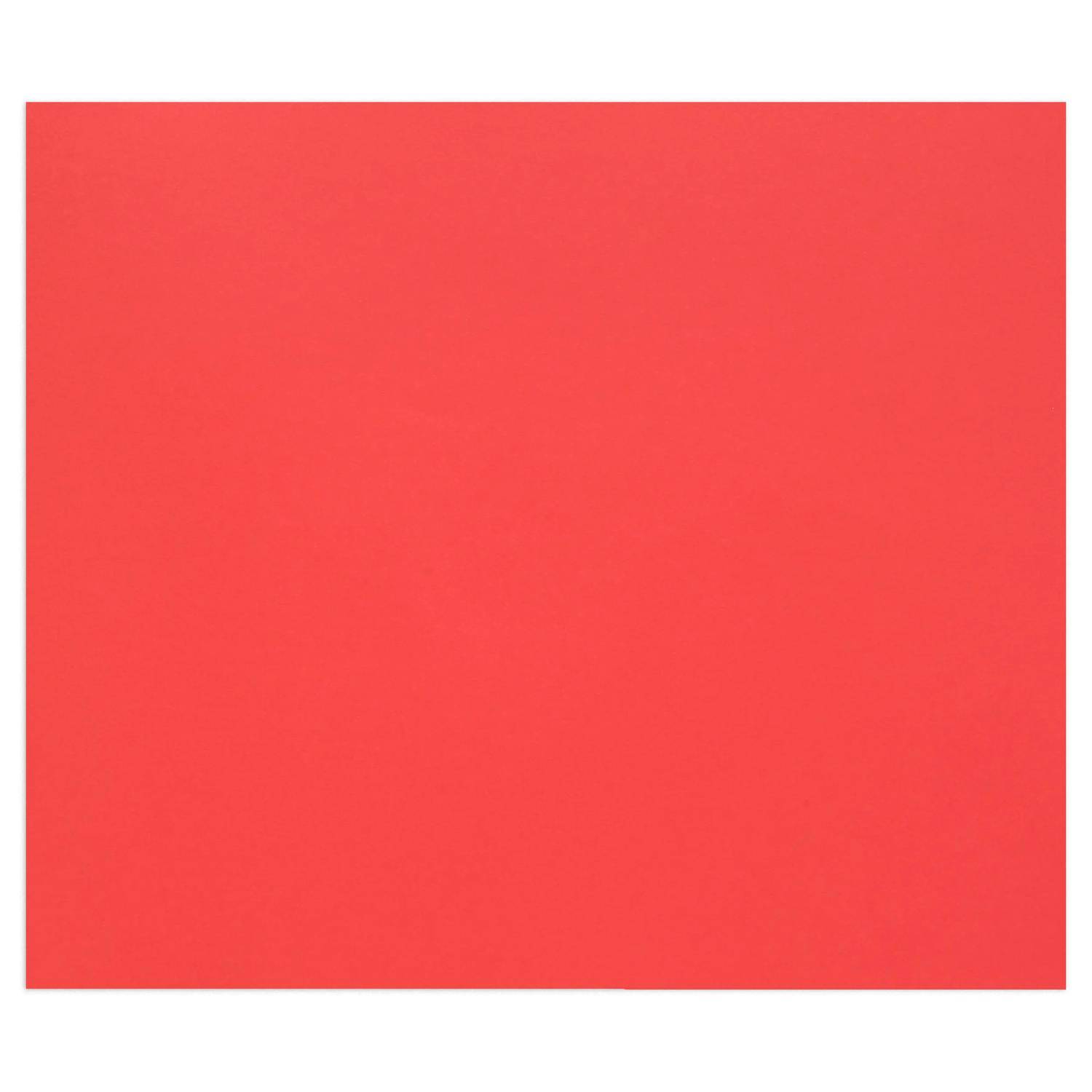 Clairefontaine Zeichenpapier Tulipe 50x65 cm, Packung mit 50 Bl Mohnrot| 960274C