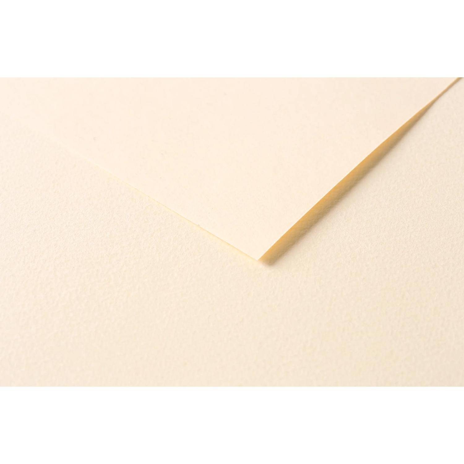 Clairefontaine Zeichenpapier Tulipe 50x65 cm, Packung 50 Bl Elfenbein 960282C