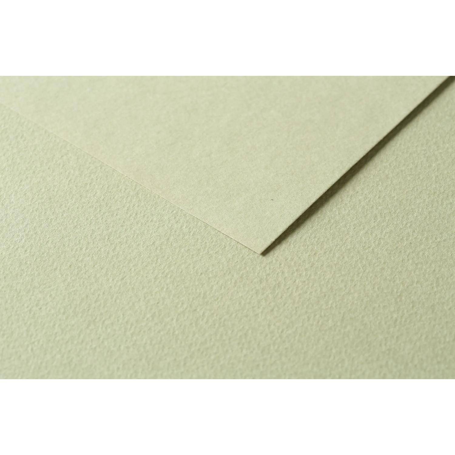 Clairefontaine Zeichenpapier Tulipe 50x65 cm, Packung mit 50 Bl Lindgrün 960284C