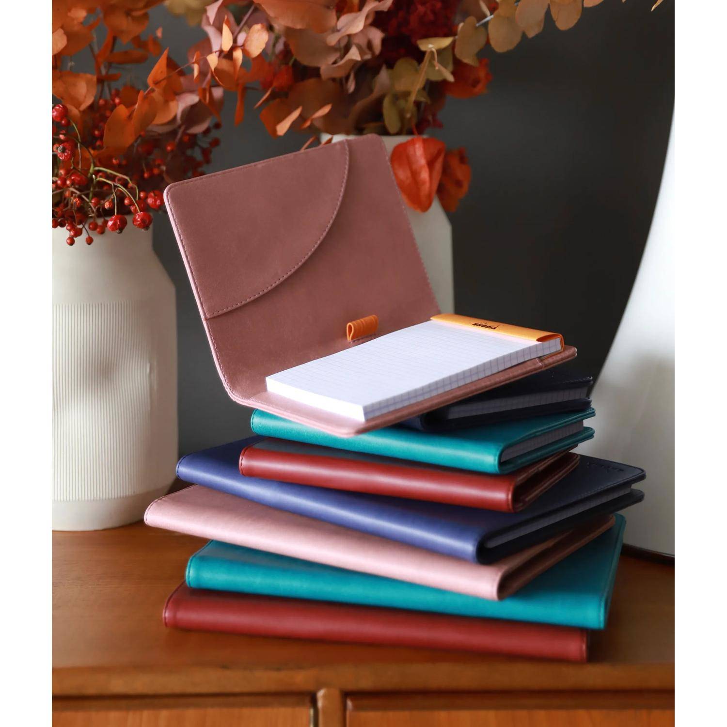 Rhodia Mappe für Block oder Notizheft A5, N°16 17,5x23,5 cm Weinrot 216008C
