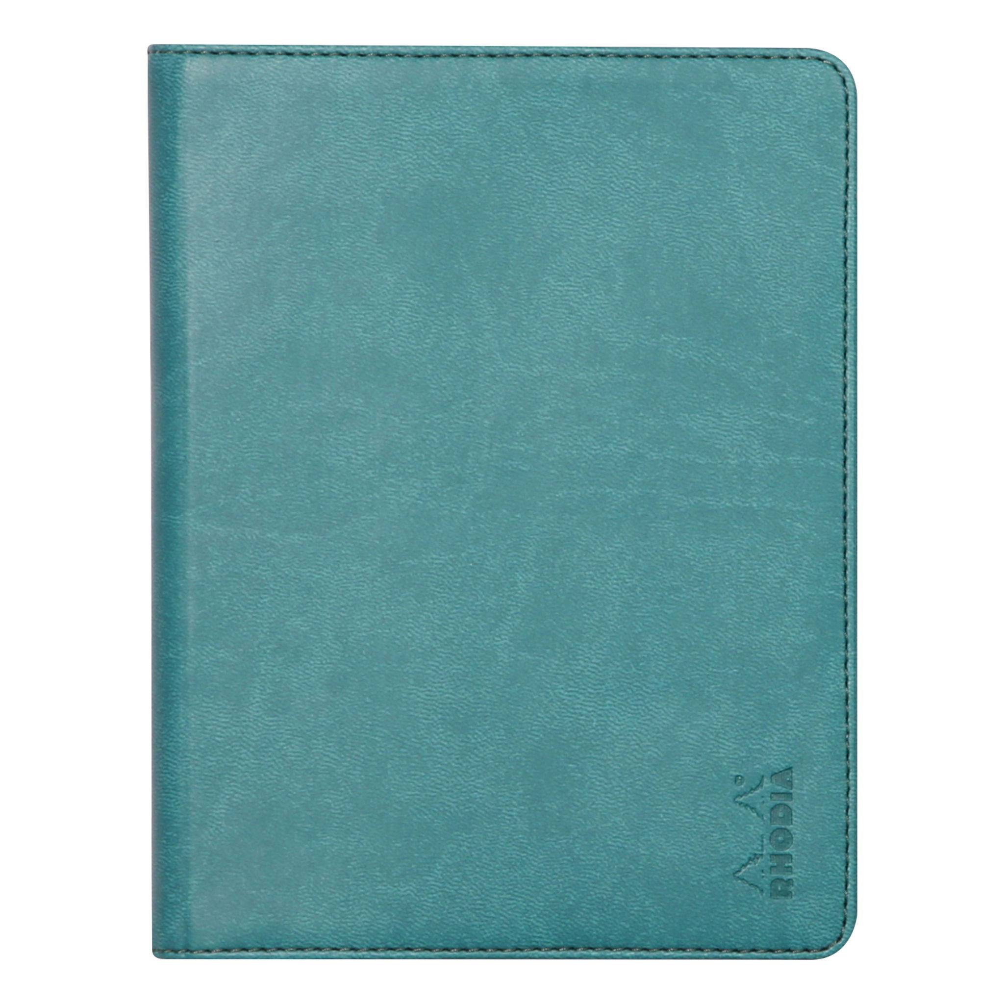 Rhodia Rhodiarama Mappe Block oder Notizheft A6, N°13 13x17 cm Pfaugrün 213004C